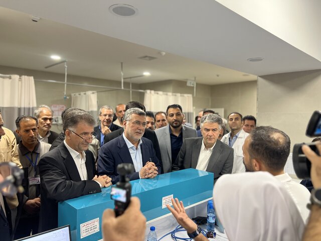 افتتاح اورژانس بیمارستان طالقانی کرمانشاه با حضور وزیر بهداشت