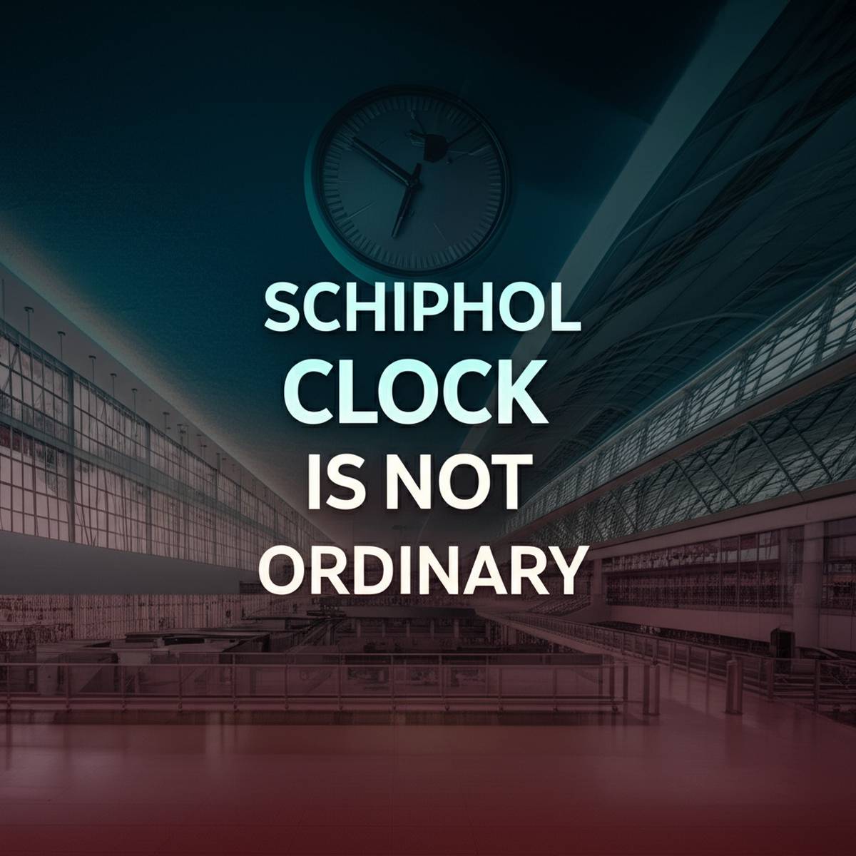 ساعت فرودگاه اسخیپول یک ساعت معمولی نیست!