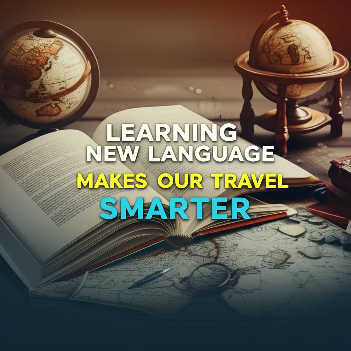 زبان جدید یاد می گیریم و در نتیجه سفر ما را باهوش تر می کند