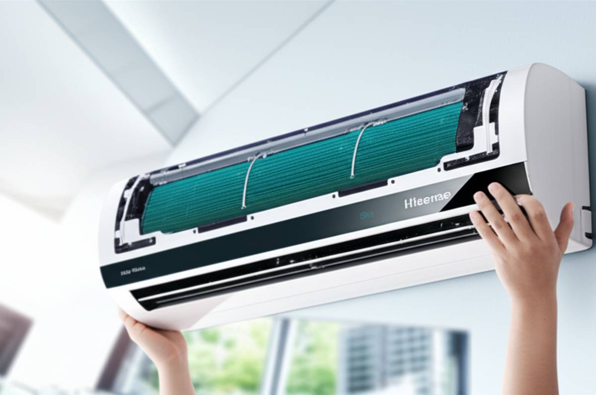 جابجایی کولر گازی هایسنس پس از نصب | راهنمای صحیح